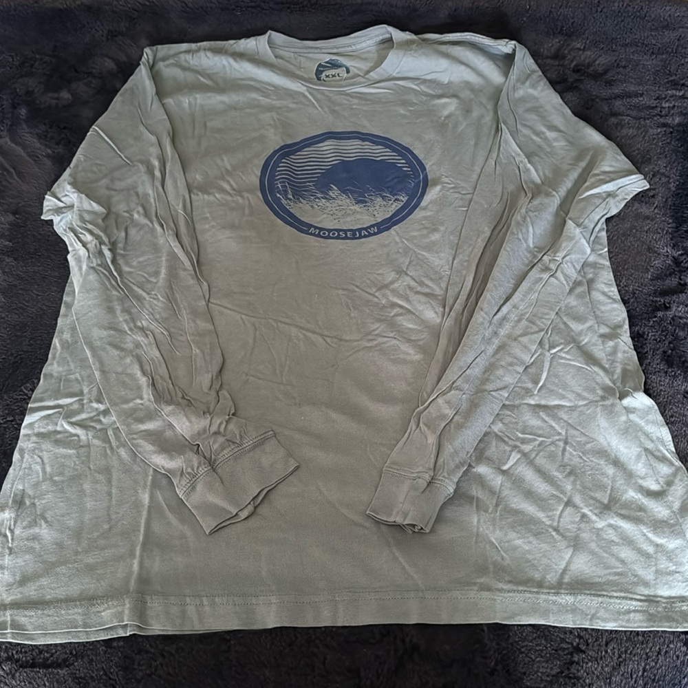 Moosejaw Mountaineering XXL Long Sleeve T-Shirt.  Light Blue.  Brand New.